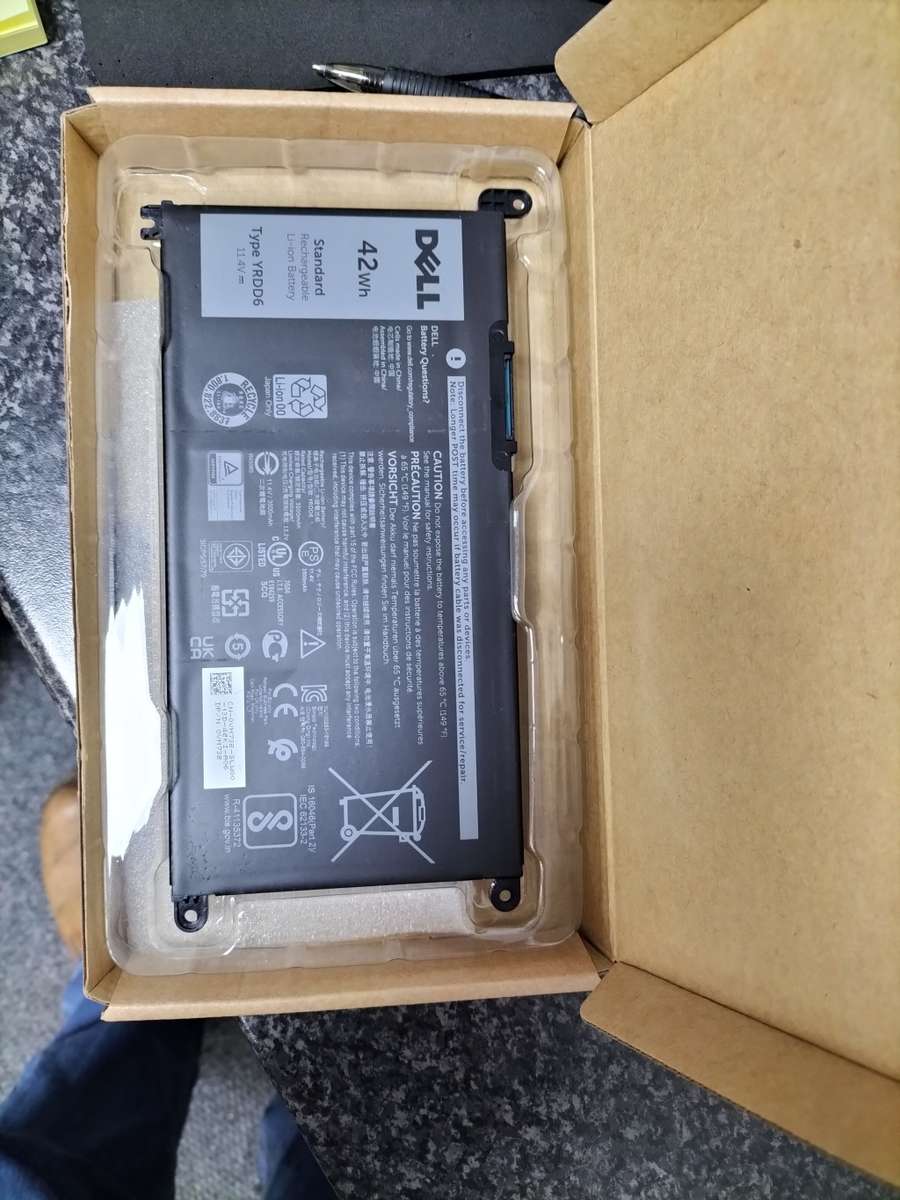 Dell Battery Inspiron Type YRDD6 Laptop Battery, 11.4 V 3500mAh/42Wh