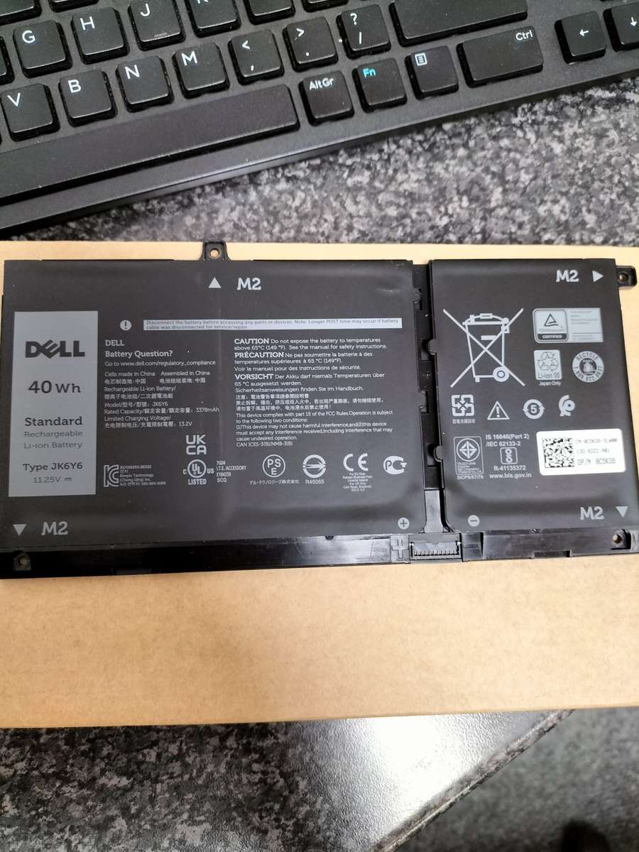 Dell Inspiron 5406 battery Type JK6y6