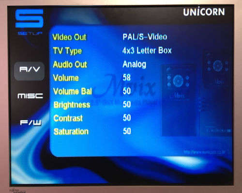 MVIX 2500U portable media player with 160GB HDD