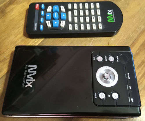 MVIX 2500U portable media player with 160GB HDD