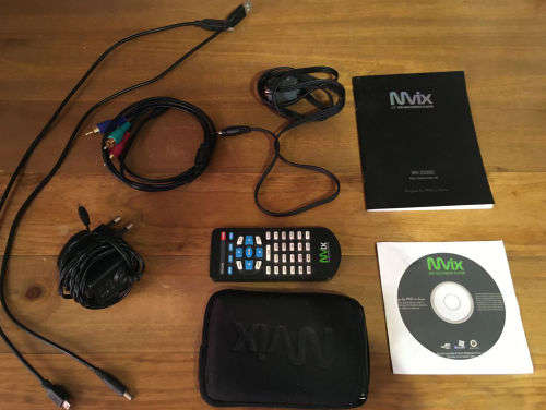 MVIX 2500U portable media player with 160GB HDD
