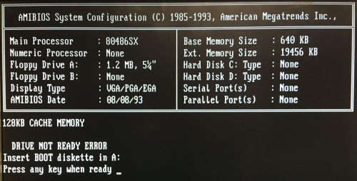Opti 495SLC 386/486 MB /w SX2-50 CPU and 20MB RAM