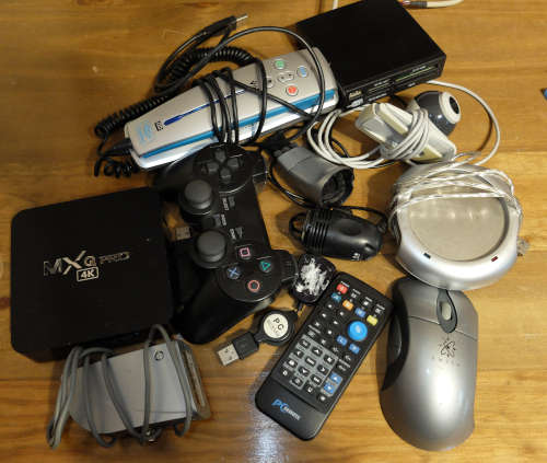 Collection of computer bits and pieces