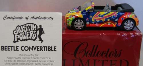 d116 -RARE-  MATCHBOX DINKY SCALE 1:43 NEW VW BEETLE CONVERTIBLE - Austin Powers