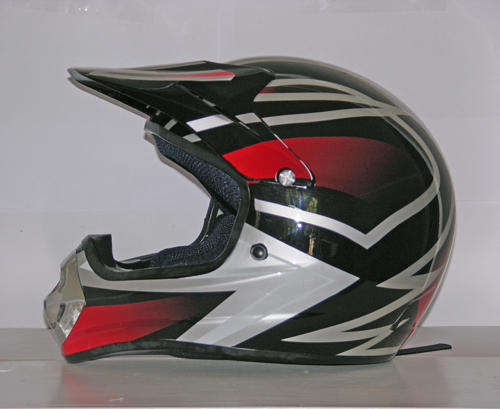 Motorcycle MX openface helmet - DOT safety approved full face . Ideal for bikes and atv's