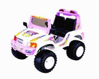 Electric Battery operated ride on Jeep  12 volt 2 seater 2 speed BIG Jeep PINK