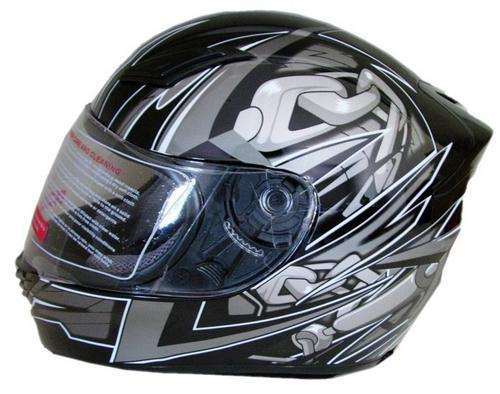 Motorcycle helmet - CE safety approved full face . Ideal for bikes and atv's