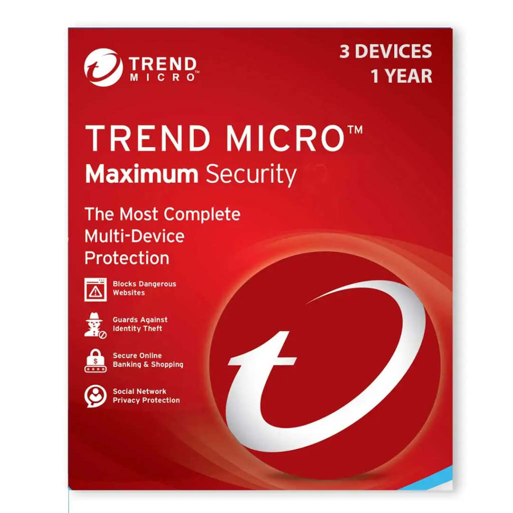 Trend Micro Maximum Security 3 Device 1 Year