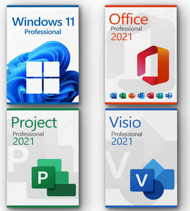 MICROSOFT PROJECT 2021 PRO + MICROSOFT VISIO 2021 PROFESSIONAL + MICROSOFT OFFICE 2021 PROFESSIONAL