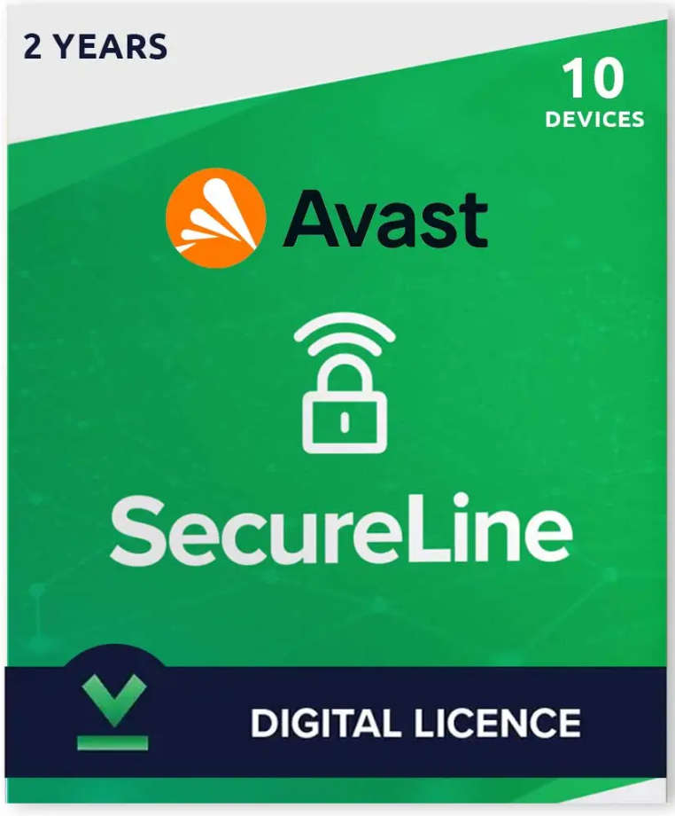 Avast SecureLine VPN 10 Devices 2 Year