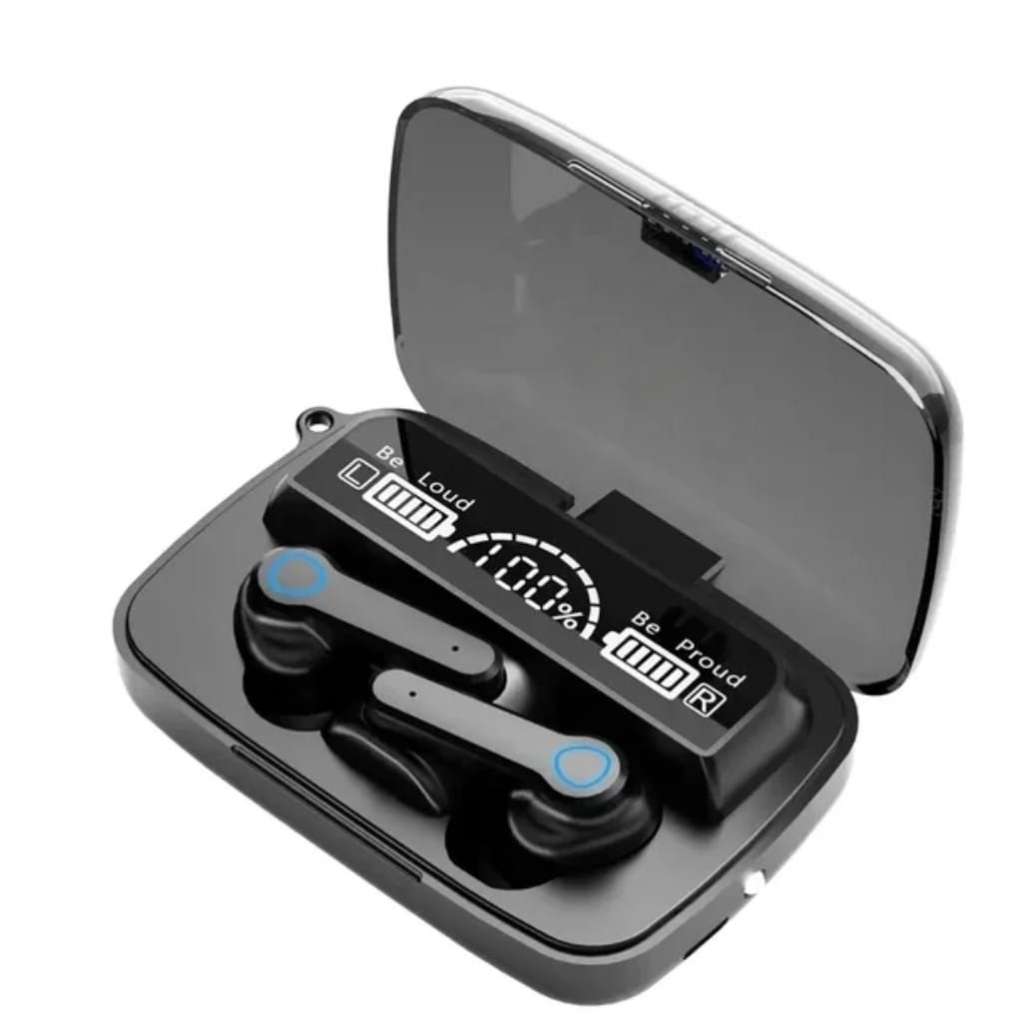 M19 Wireless Bluetooth In-Ear Earphones With LED Charging Box/Carry Case