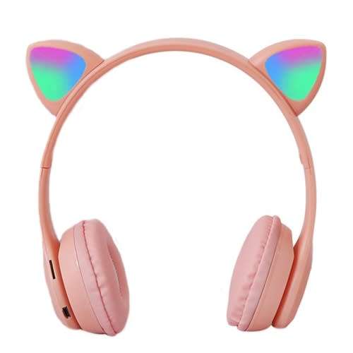 RGB Cat Ear Bluetooth Headset with Micro SD Card Slot