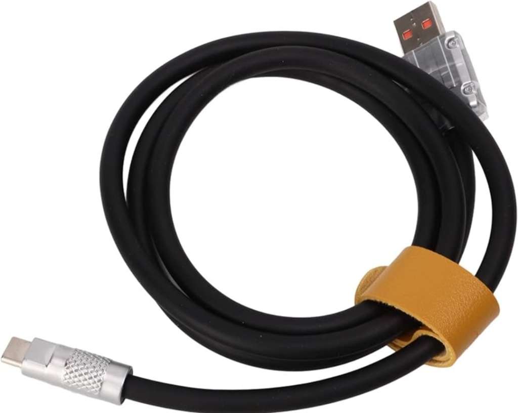 Black C-Type Cable: Fast Charging & Durable Connectivity