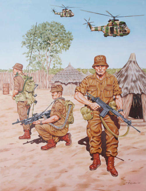 Parabat Poster 9 - Searching a Kraal in SWA.