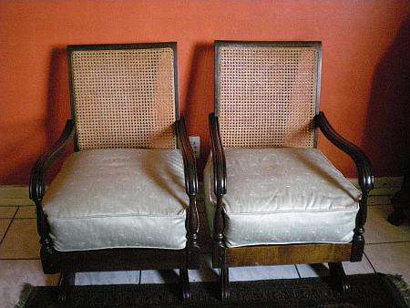 Stunning Imbuia Rocking Chairs Excellent condition