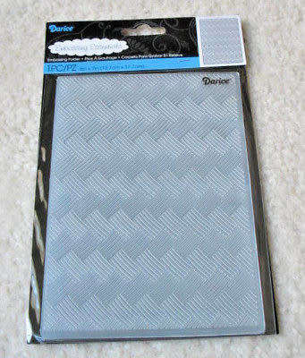 Darice basket weave embossing folder
