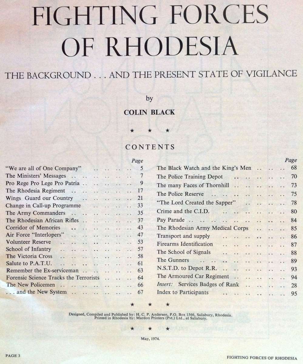 Fighting Forces of Rhodesia - Colin Black