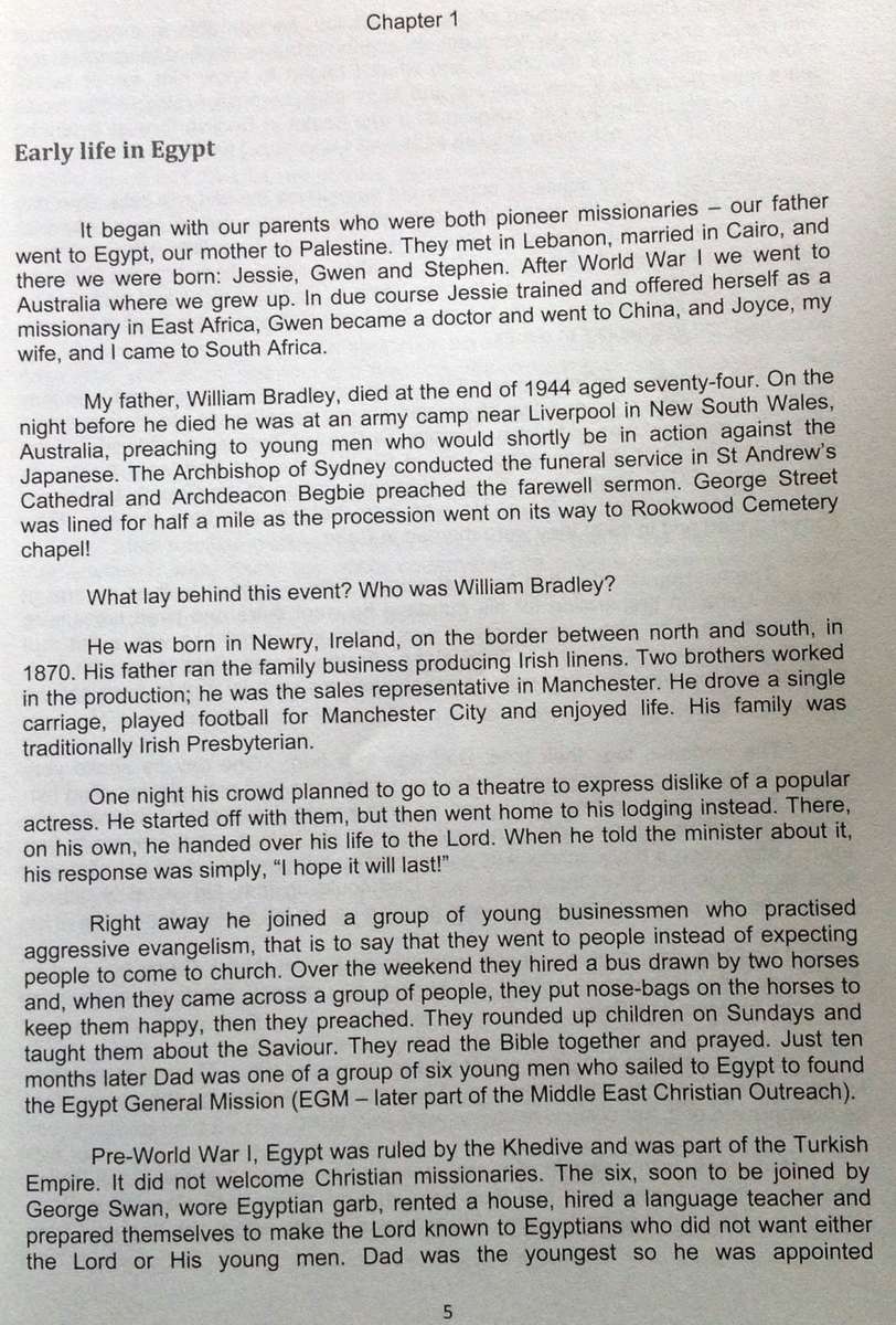 The Great Adventure - Stephen Bradley - Bishop - Church of England in South Africa - His Story