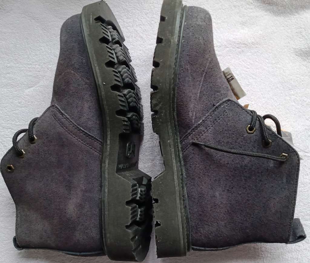 Caterpillar Walking Machine Boots - Blue Suede Shoes