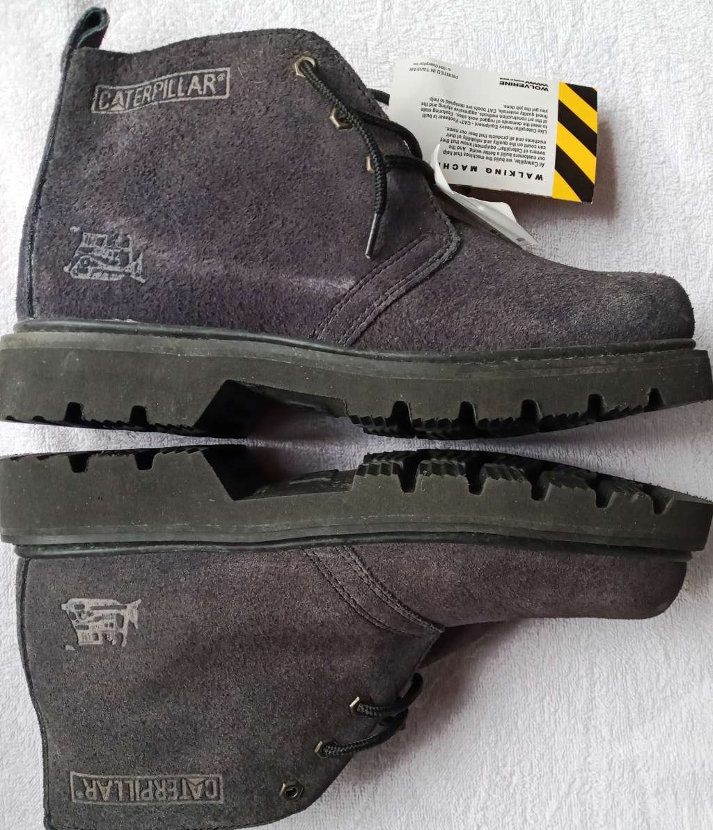 Caterpillar Walking Machine Boots - Blue Suede Shoes