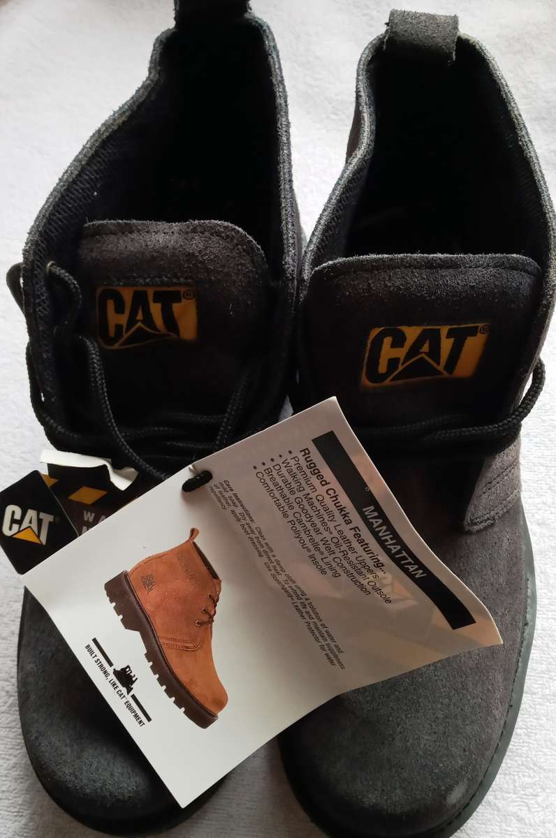 Caterpillar Walking Machine Boots - Blue Suede Shoes