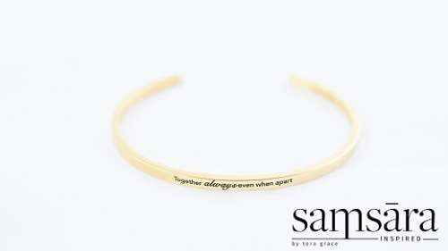 Inspirational bracelet - Together always even when apart