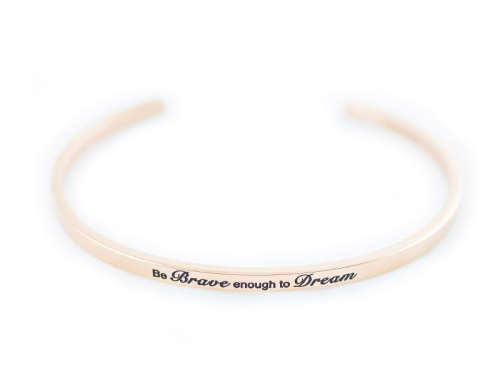 Inspirational gift bracelet - 100% stainless steel