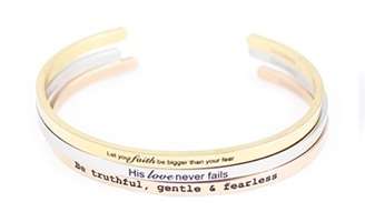 Inspirational gift bracelet - 100% stainless steel