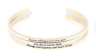 Inspirational gift bracelet - 100% stainless steel