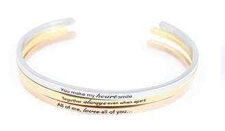 Inspirational gift bracelet - 100% stainless steel