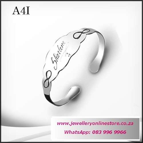 Valentine gifts - Personalized open end bangle plus FREE engraving