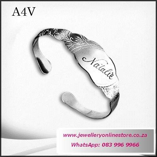 Valentine gifts - Personalized open end bangle plus FREE engraving