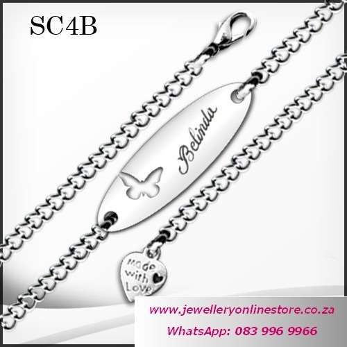 Valentine gifts - Personalized chain bracelet plus FREE engraving