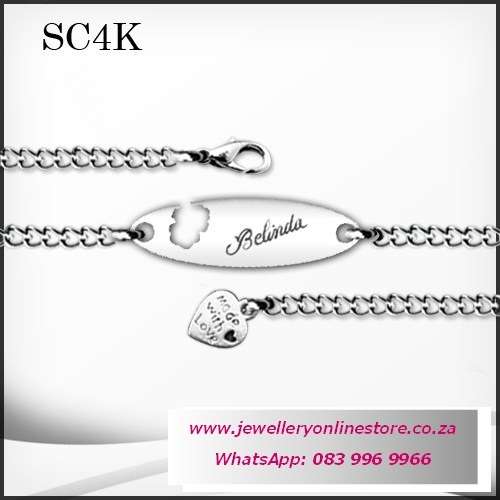 Valentine gifts - Personalized chain bracelet plus FREE engraving