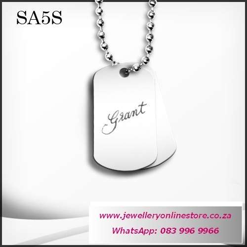 Valentine gifts - Personalized men chain pendant plus FREE engraving