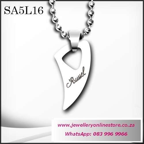 Valentine gifts - Personalized men chain pendant plus FREE engraving