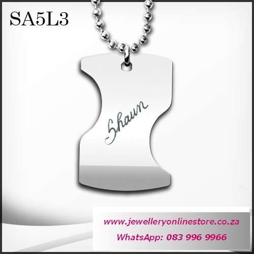 Valentine gifts - Personalized men chain pendant plus FREE engraving