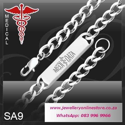 Medic bracelet or necklace - with your alert engraved