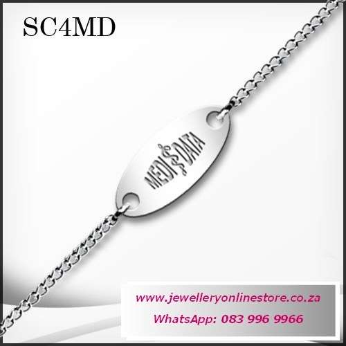 Medic bracelet or necklace - with your alert engraved