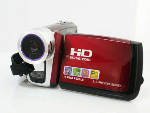 NEW -HD 3 inch 16:9 TFT 16.0 MP Digital Video Recorder, Dual Battery Camcorder, Camera, DV DVR