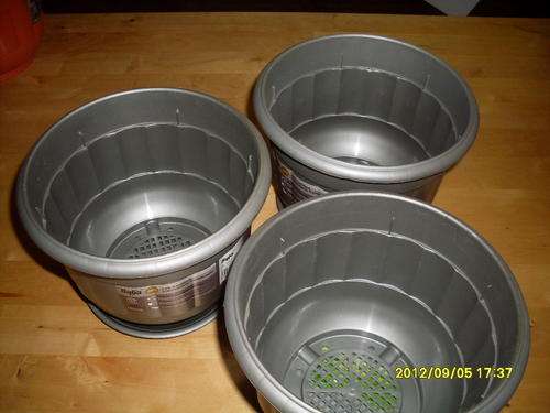 Baba Gardening Pots  x 3 (Silver)