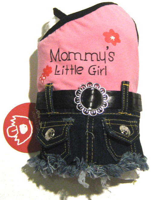 Dog's Life Clothing: Mommy's Little Girl Denim Dress Size 2XS