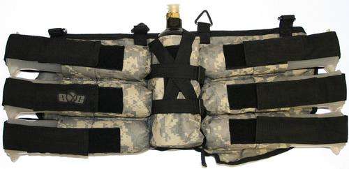 Paintball harness with  pouches (Digital camo)