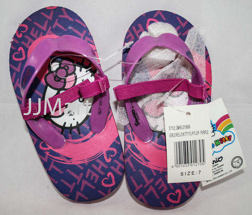 Hello Kitty Flip Flops - Children Size 7