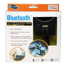 iConcepts Bluetooth 4-in-1 Car Kit - iPod FM transmitter / Bluetooth hands-free