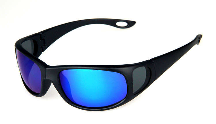 FLEXIBLE POLARIZED BLUE LENS SUNGLASSES