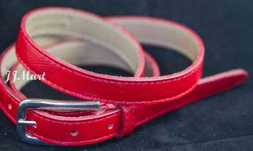 Authentic Offline Genuine Leather Ladies Belt (Retail R399) Med Red