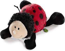 Nici plush MAGNETIC ladybird lying 30 cm