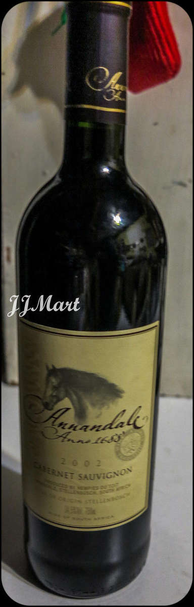 Annandale Cabernet Sauvignon 2002 -  Signed by Springbok/ Winemaker Hempies Du toit