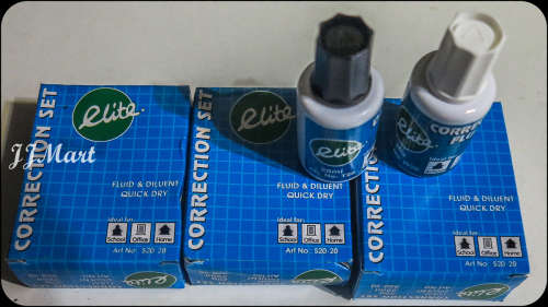 Elite Correction Fluid Bottle Set x 3